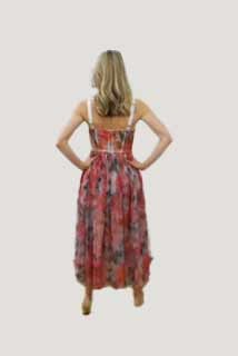 Smoke Floral Corset Strappy Dress - Premium Dress from Ida Louise Boutique - Just $30! Shop now at Ida Louise Boutique