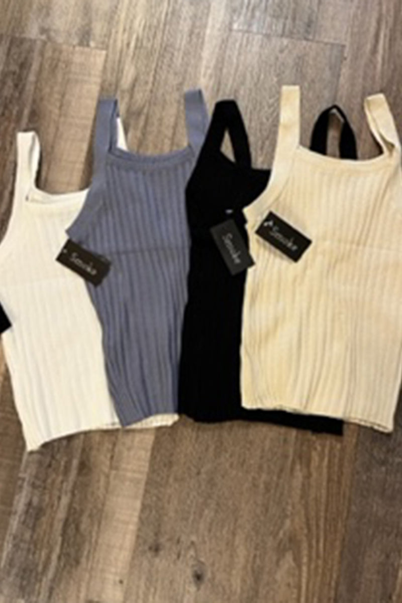Rib Knit Tank - Premium Apparel & Accessories from Ida Louise Boutique - Just $9! Shop now at Ida Louise Boutique