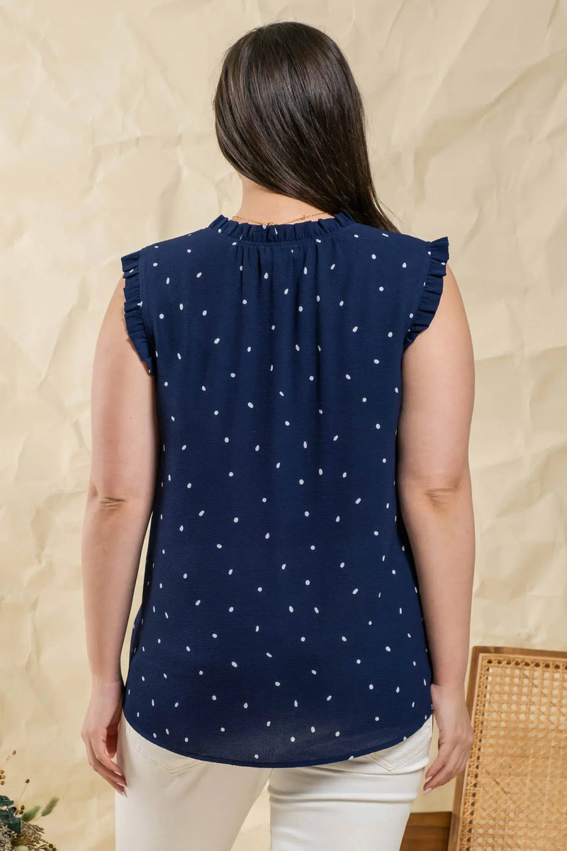 Sale-Drew Plus Speckled Sleeveless Top - Premium Apparel & Accessories from Blu Pepper - Just $20! Shop now at Ida Louise Boutique