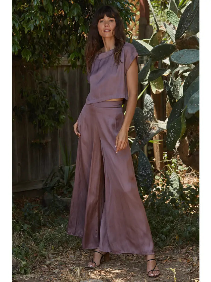 Fairy Plum Wide Leg Pants - Premium Bottoms from By Together - Just $70! Shop now at Ida Louise Boutique