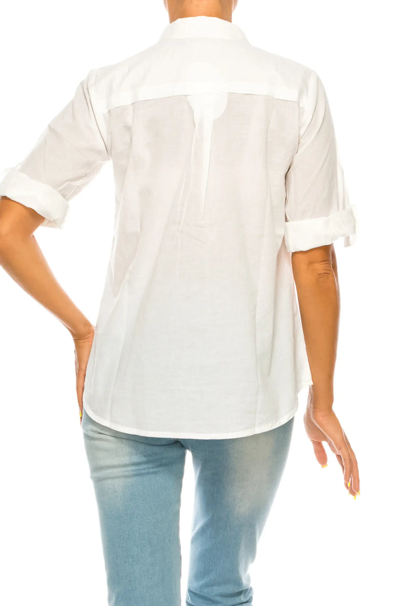 Snow White Button-Down Shirt - Premium Apparel & Accessories from Magazine Clothing - Just $46! Shop now at Ida Louise Boutique