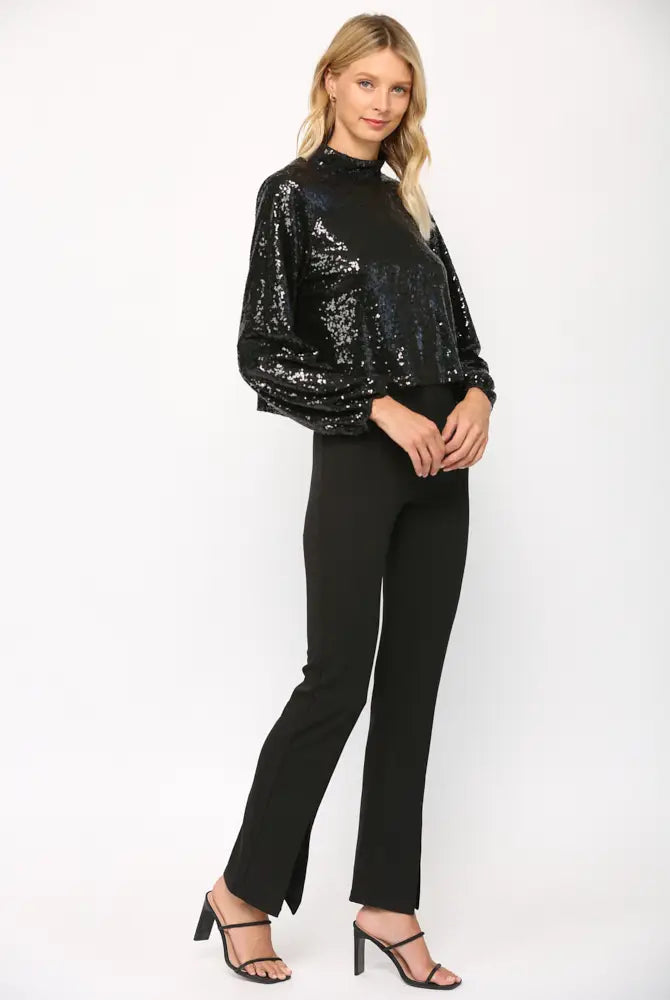 All Night Sequin Blouse - Premium Apparel & Accessories from FATE - Just $56! Shop now at Ida Louise Boutique