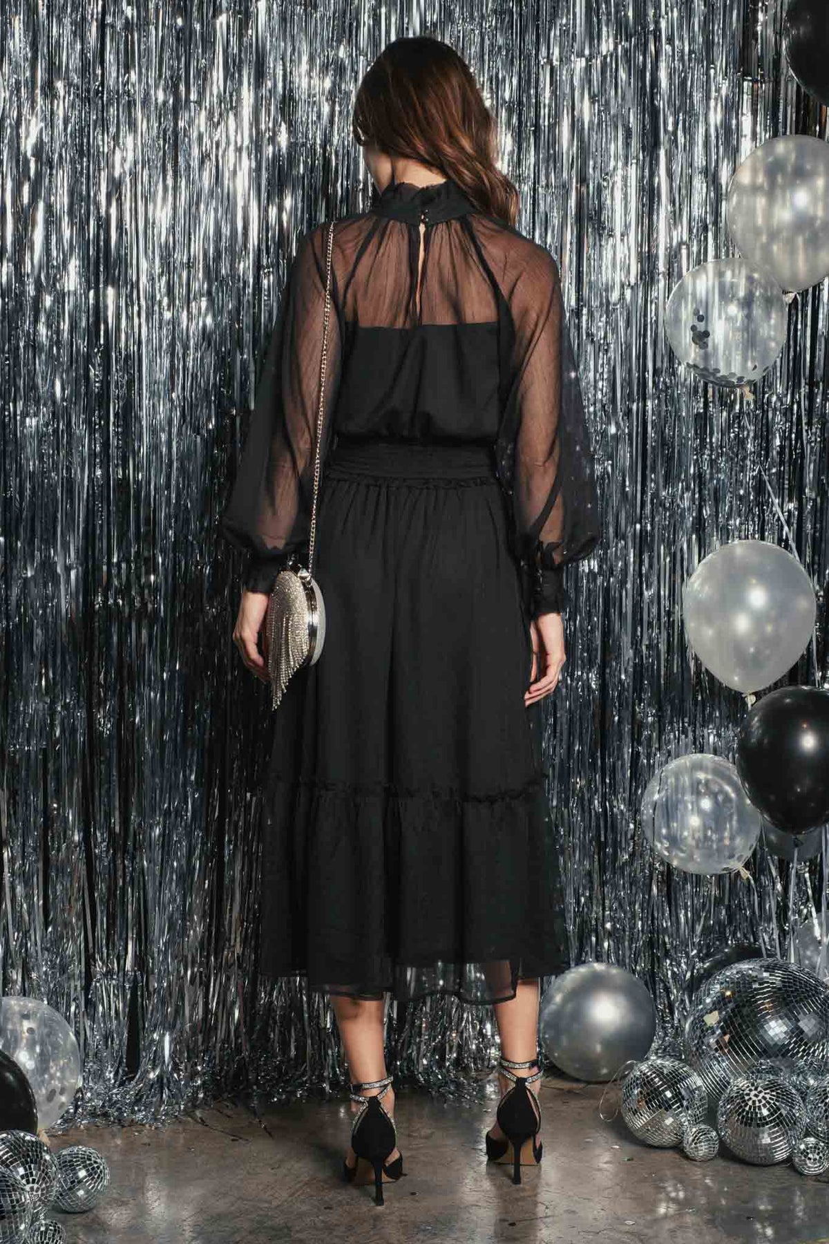 Turning Heads Sheer Midi Dress - Premium Apparel & Accessories from By The River - Just $68! Shop now at Ida Louise Boutique