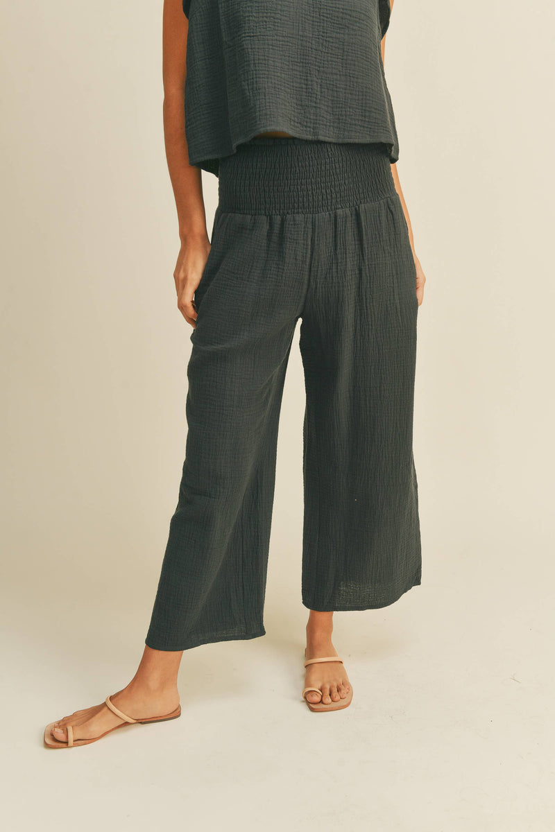Danni Gauze Linen Pants - Premium Pants from MIOU MUSE - Just $56! Shop now at Ida Louise Boutique
