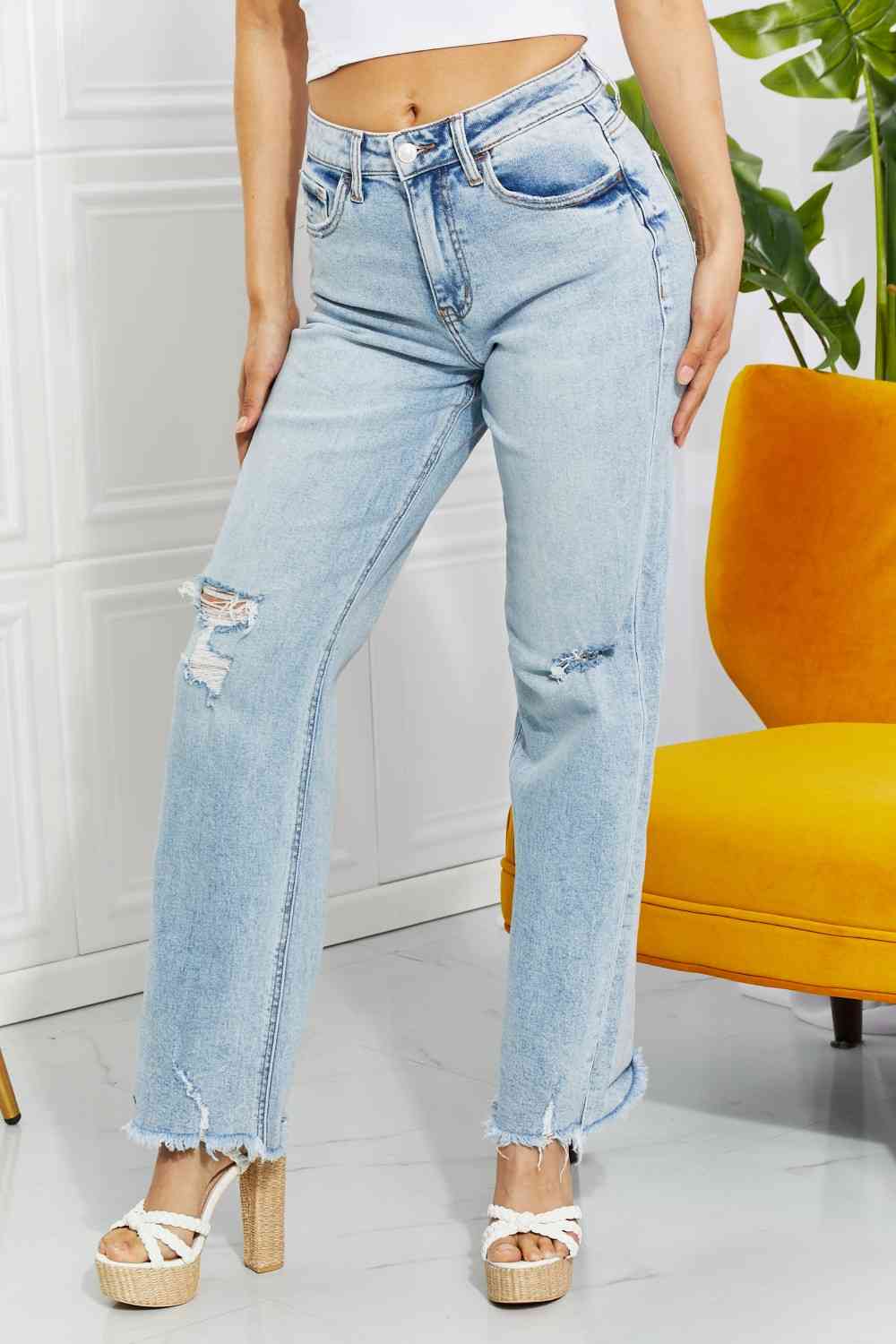 Vervet by Flying Monkey Full Size Allie 90's Dad Jean - Premium Jeans from Trendsi - Just $74! Shop now at Ida Louise Boutique