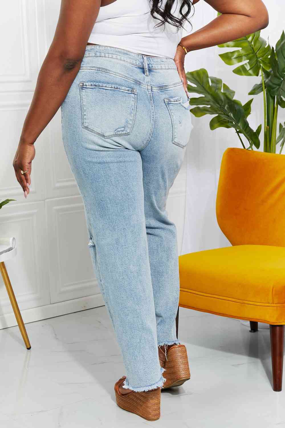 Vervet by Flying Monkey Full Size Allie 90's Dad Jean - Premium Apparel & Accessories from Trendsi - Just $74! Shop now at Ida Louise Boutique