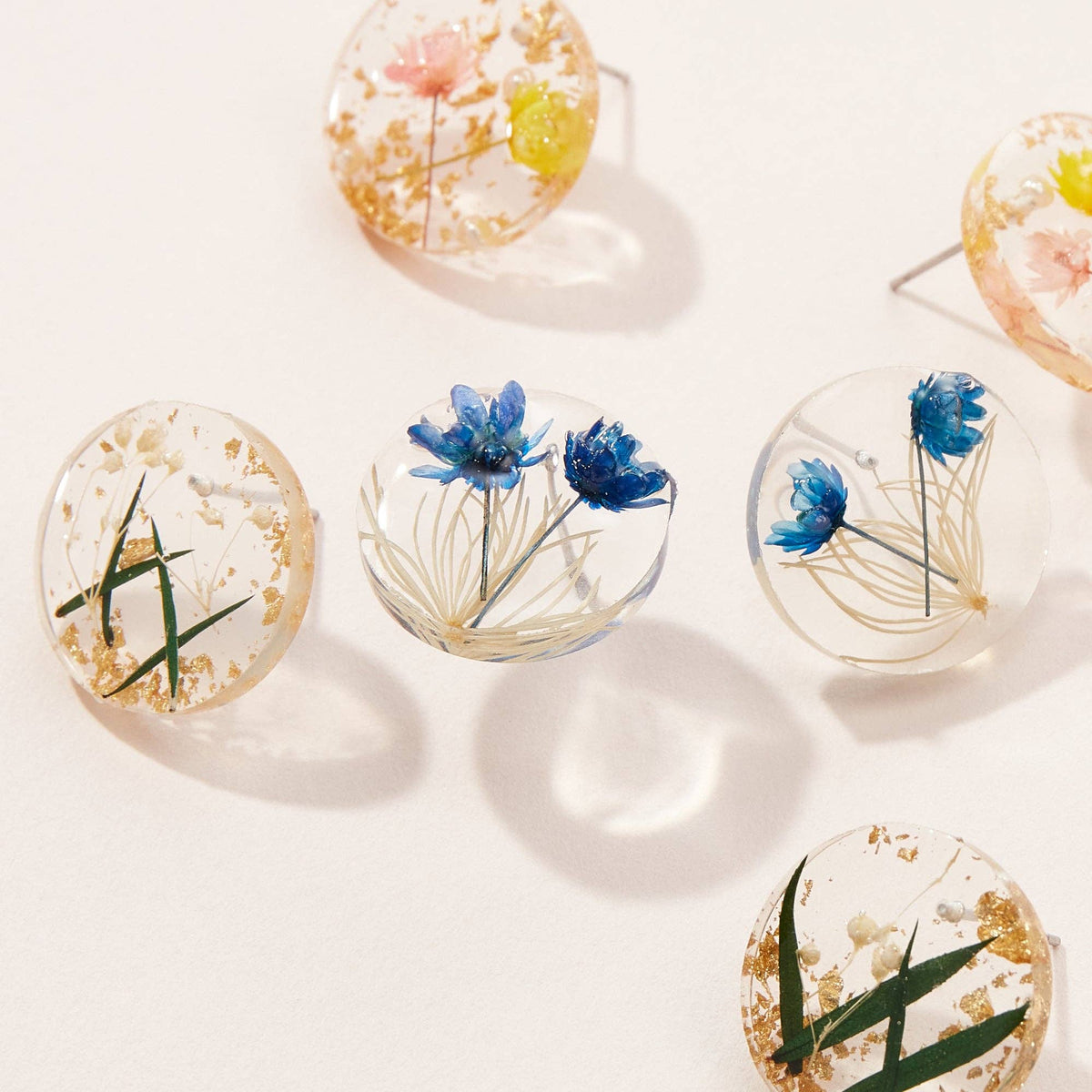 Pressed Flower Post Earrings - Premium Earrings from FRÉM - Just $12! Shop now at Ida Louise Boutique