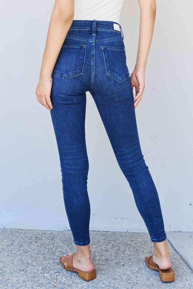 Judy Blue Plus Size Mid Rise Ankle Skinny Jeans - Premium Jeans from Trendsi - Just $68! Shop now at Ida Louise Boutique