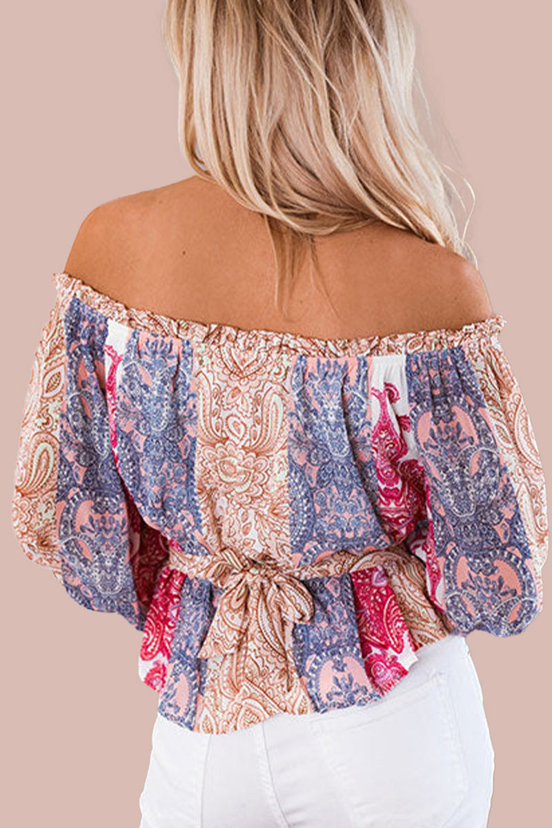 Multicolor Off the Shoulder - Premium  from Ida Louise Boutique - Just $44! Shop now at Ida Louise Boutique