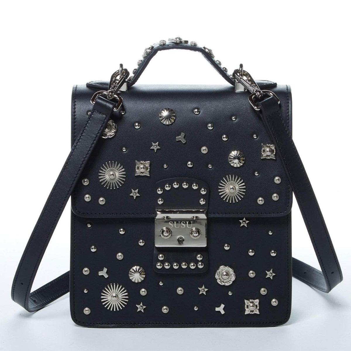 The Hollywood Backpack Purse Leather Black - Premium Backpack from SUSU - Just $372! Shop now at Ida Louise Boutique