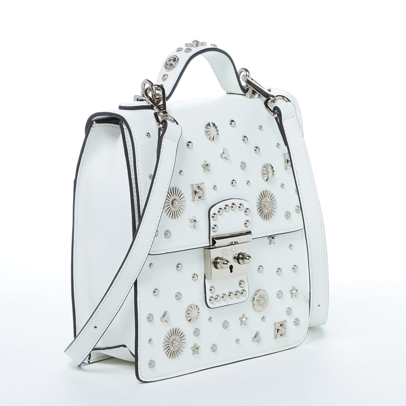 The Hollywood Backpack Leather Purse White - Premium Backpack from SUSU - Just $372! Shop now at Ida Louise Boutique