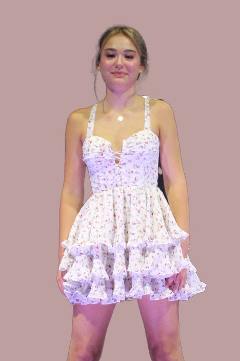 Floral Triple Mini Floral Dress - Premium  from Ida Louise Boutique - Just $58! Shop now at Ida Louise Boutique