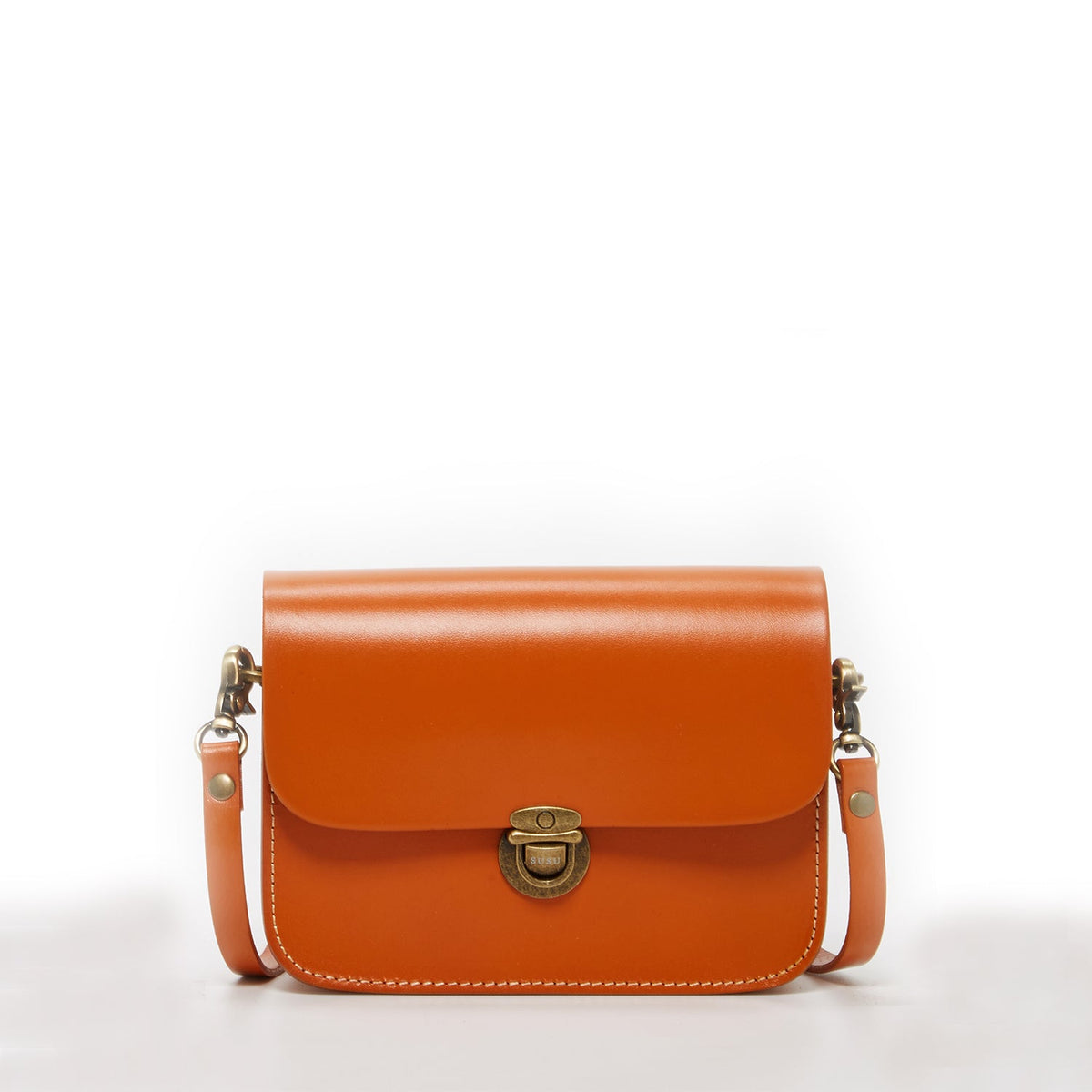 Nanah Light Brown Leather Crossbody Bag - Premium Handbag from SUSU - Just $175! Shop now at Ida Louise Boutique