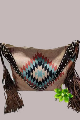 Sale - $25 Aztec Canvas Bag - Premium Handbag from Ida Louise Boutique - Just $25! Shop now at Ida Louise Boutique