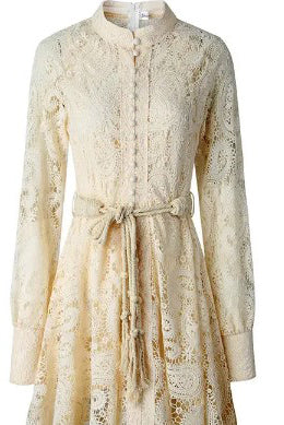 Loni Cream Lace Dress - Premium Dresses from Ida Louise Boutique - Just $90! Shop now at Ida Louise Boutique