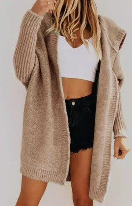 Cardigan with Hood - Premium Apparel & Accessories from Ida Louise Boutique - Just $20! Shop now at Ida Louise Boutique