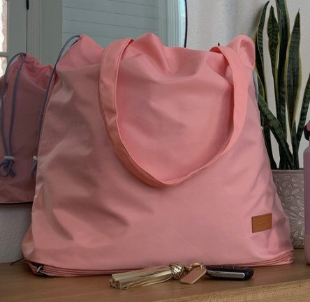 Pink Carry All Tote - Premium Handbag from Ida Louise Boutique - Just $32! Shop now at Ida Louise Boutique