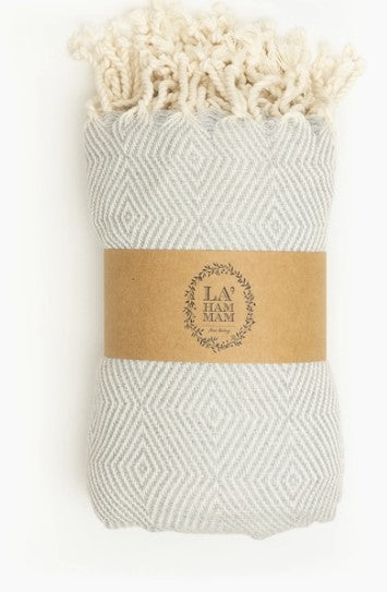 Sale- Grey Asia Pure Cotton Throw Blanket - Premium  from Ida Louise Boutique - Just $12! Shop now at Ida Louise Boutique