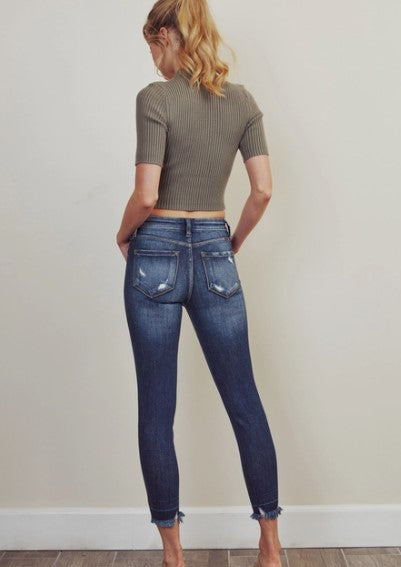 KanCan Distressed Ankle Jeans - Premium Jeans from Ida Louise Boutique - Just $64! Shop now at Ida Louise Boutique