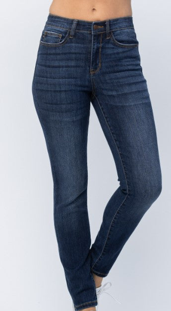 Judy Blue Clean Dark Relaxed Jeans - Premium Jeans from Ida Louise Boutique - Just $64! Shop now at Ida Louise Boutique