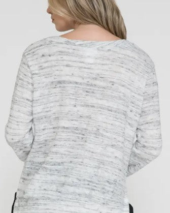 Sale- Valley Grey Two Tone Top