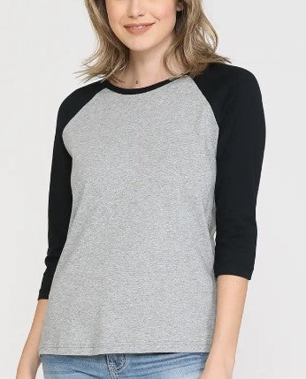 Ready To Go Black Sleeve Top - Premium T-Shirt from Ida Louise Boutique - Just $10! Shop now at Ida Louise Boutique
