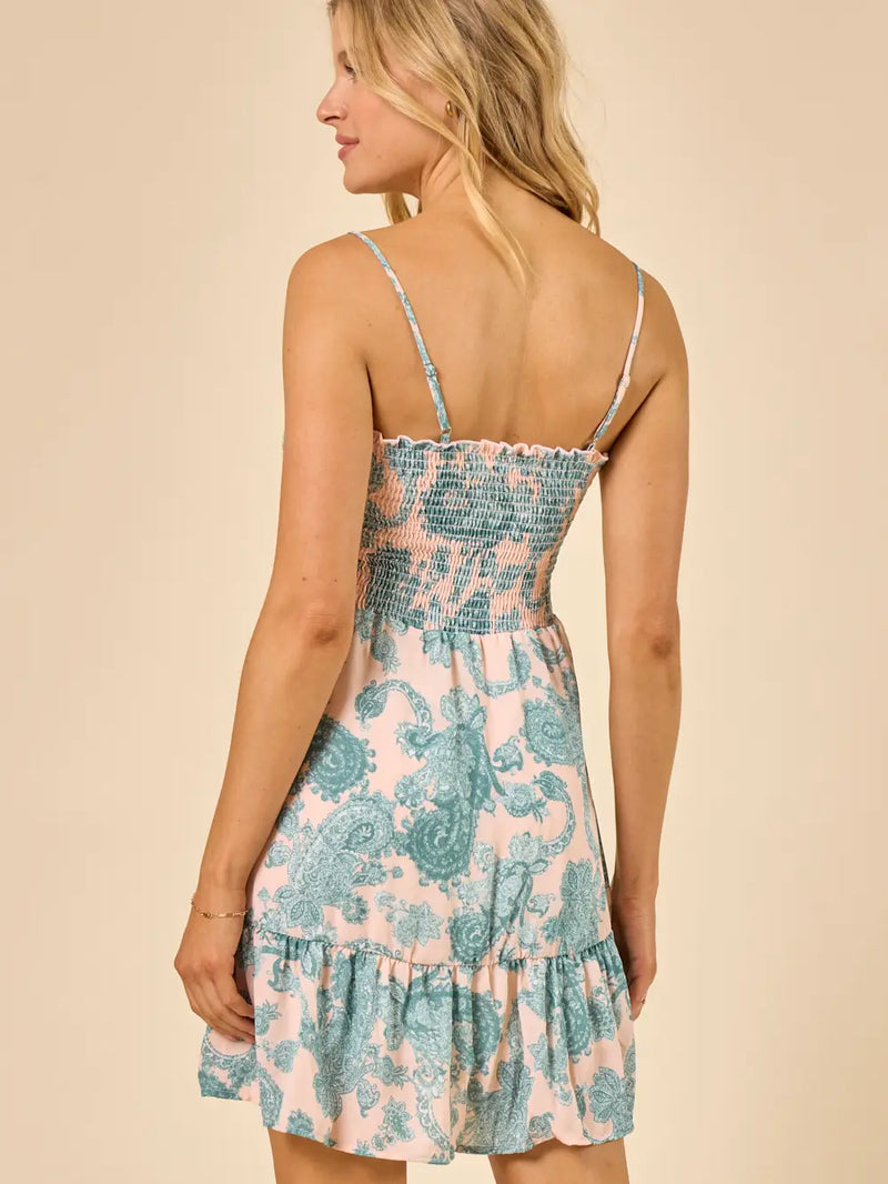 Sale- Darla Ditsy Mini Dress - Premium Dresses from Saints & Hearts - Just $44! Shop now at Ida Louise Boutique