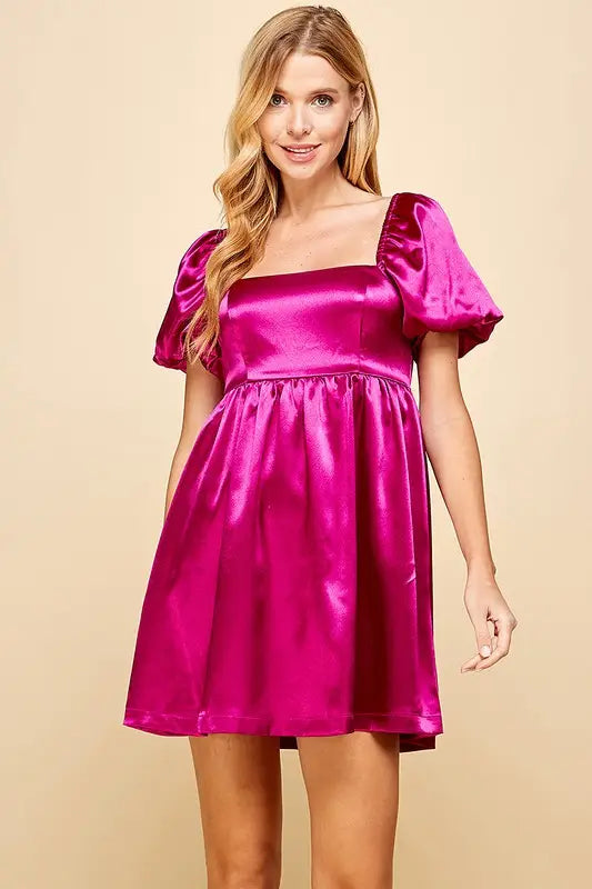 Bubblegum Life Square  Dress - Premium Apparel & Accessories from TCEC - Just $66! Shop now at Ida Louise Boutique