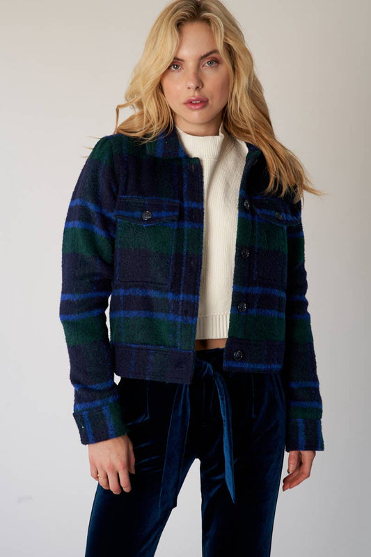 Claire Cropped Flannel