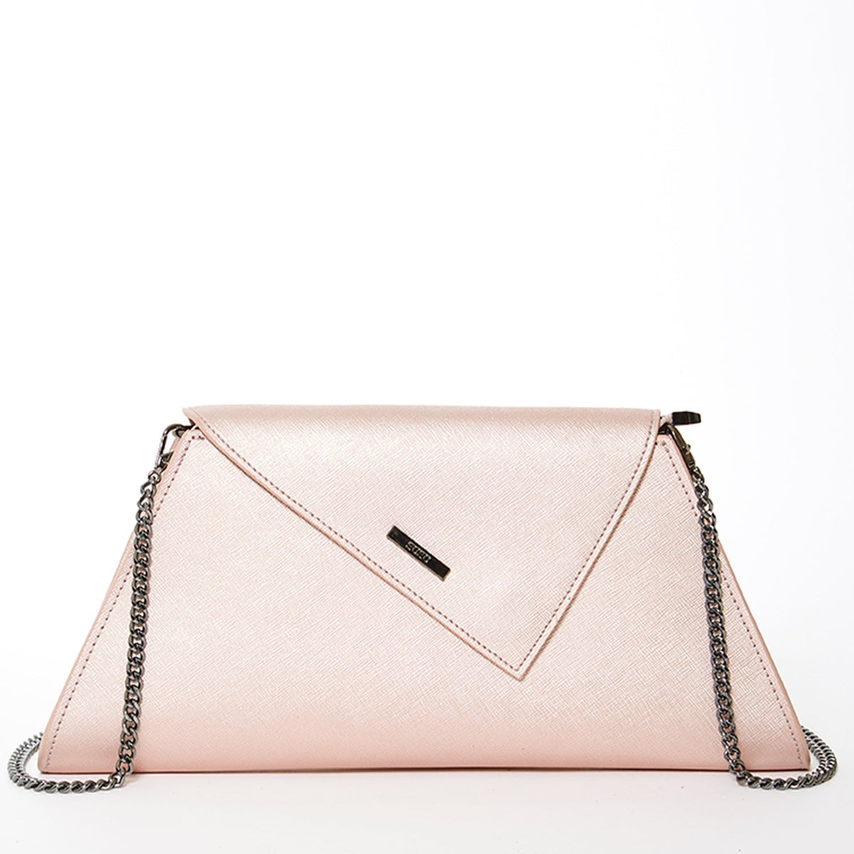 Angelica Rose Gold Metallic Clutch - Premium Clutch from SUSU - Just $135! Shop now at Ida Louise Boutique