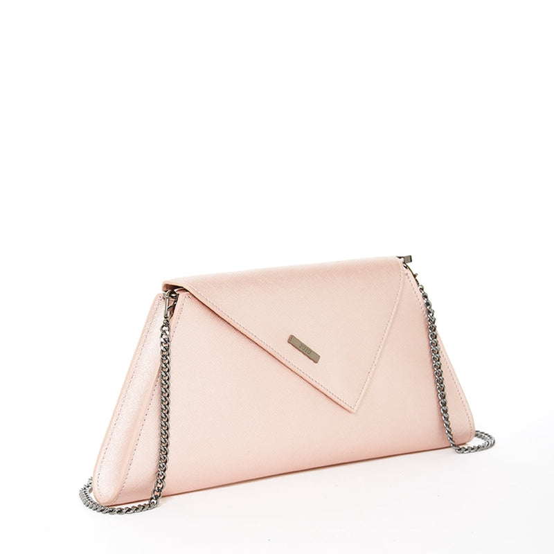 Angelica Rose Gold Metallic Clutch - Premium Handbag from SUSU - Just $135! Shop now at Ida Louise Boutique