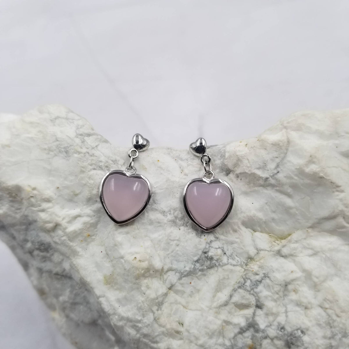 Pink Heart Crystal Earrings - Premium Apparel & Accessories from The Pretty Jewellery - Just $14! Shop now at Ida Louise Boutique
