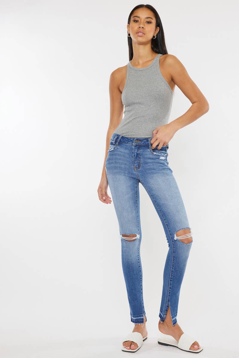 KanCan Skinny Stretch Mid RiseJeans - Premium Jeans from Kan Can USA - Just $64! Shop now at Ida Louise Boutique