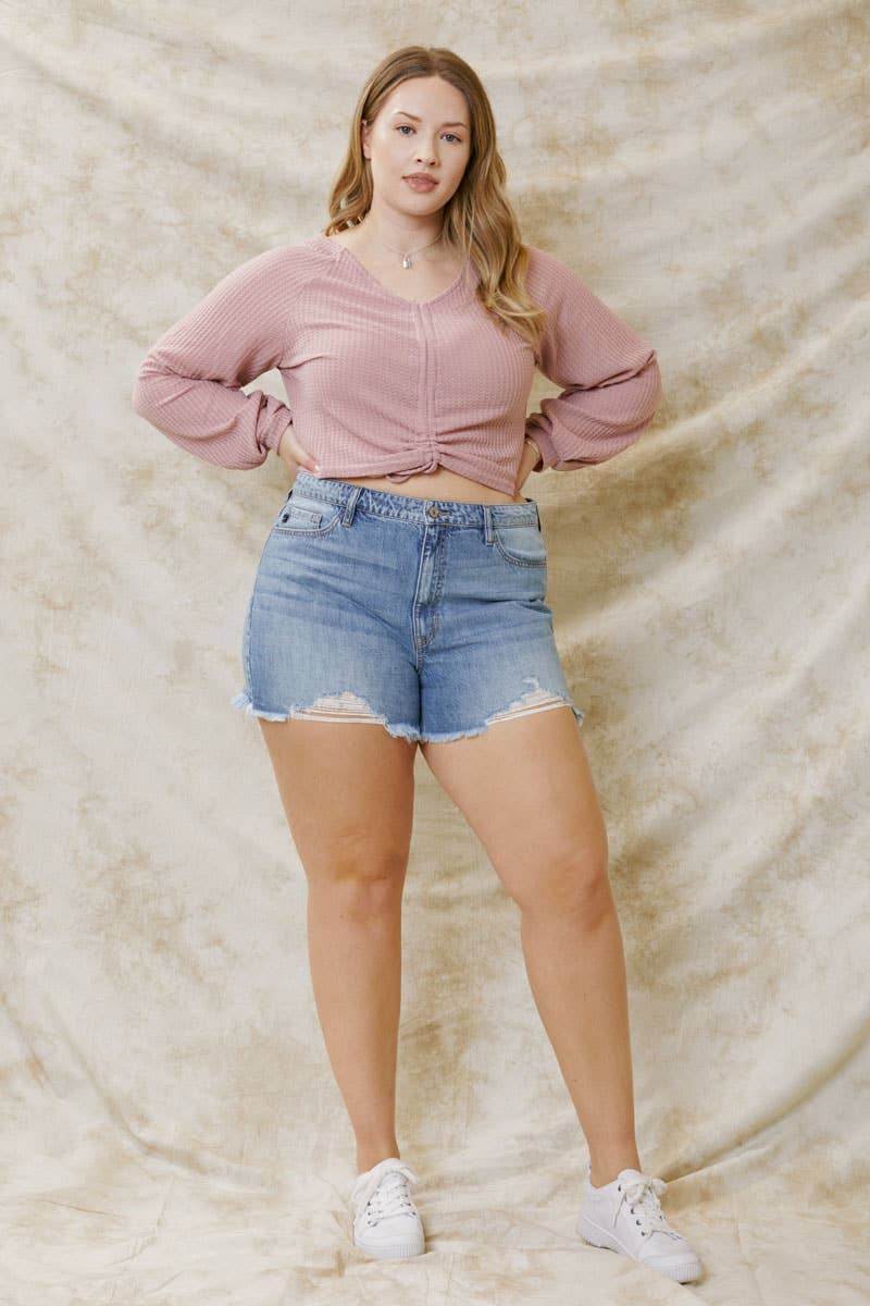 Paulie Plus Size Kancan Shorts - Premium Apparel & Accessories from Kan Can USA - Just $52! Shop now at Ida Louise Boutique