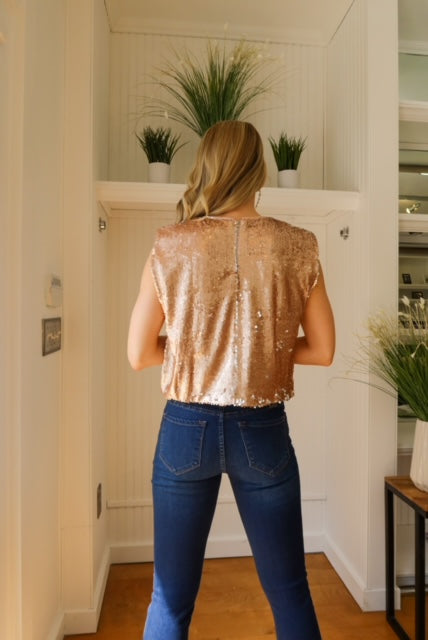 Sequin Muscle Top - Premium  from Ida Louise Boutique - Just $48! Shop now at Ida Louise Boutique