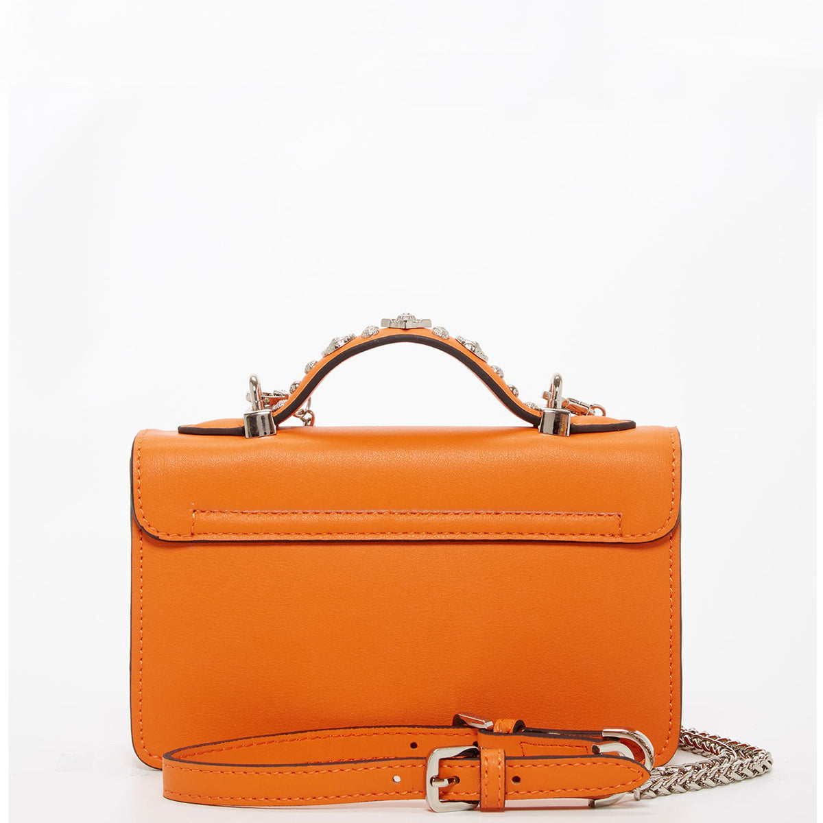 The Hollywood Studded Leather Crossbody Bag Orange - Premium Crossbody from SUSU - Just $295! Shop now at Ida Louise Boutique