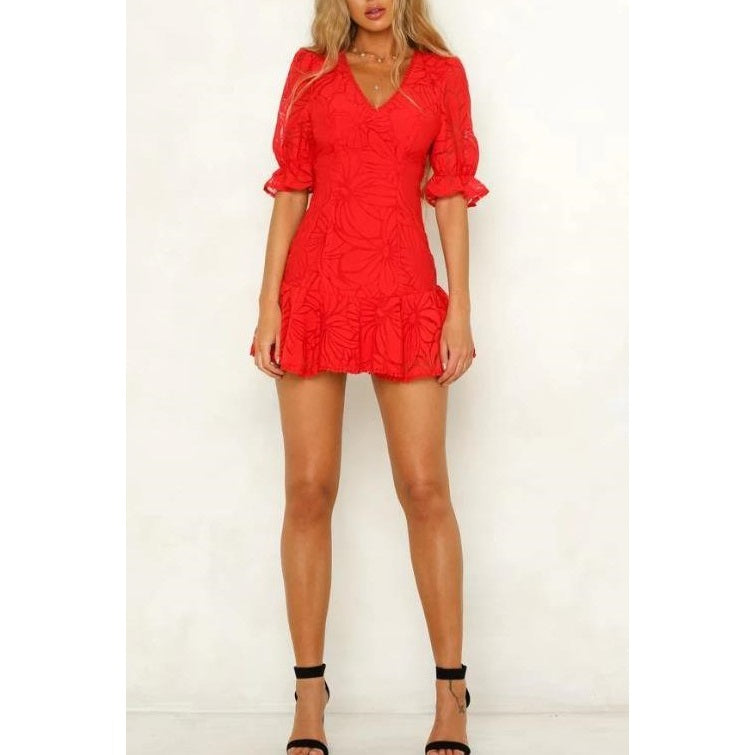 Briggette Red with Envy Dress - Premium Dresses from Saints & Secrets - Just $64! Shop now at Ida Louise Boutique