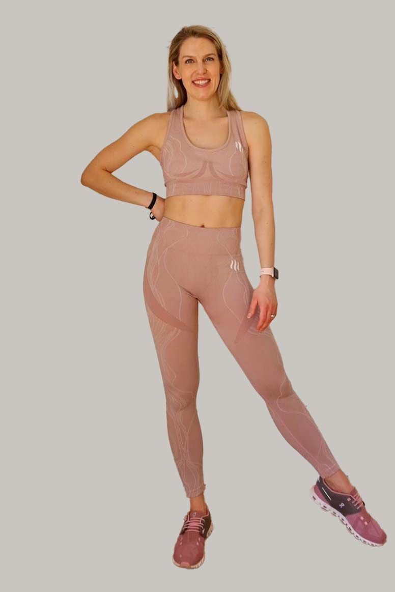 Smoke Pink Seamless Sports Bra - Premium Sports Bra from Ida Louise Boutique - Just $34! Shop now at Ida Louise Boutique